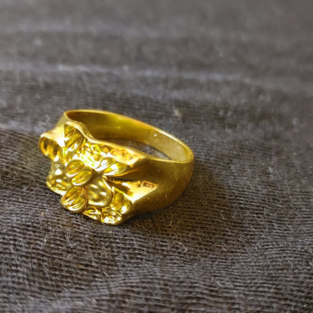 Gold Nugget Ring Size 10